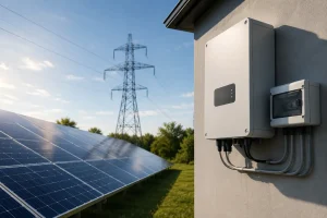 Solar energy in modern landscape